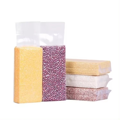 Sacchetti di imballaggio in plastica trasparente, sacchetti di imballaggio per alimenti, sacchetti di imballaggio per vuoto, sacchetti di mattoni di riso