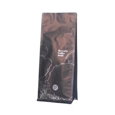 OEM e ODM Sacchetti di caffè verticali sigillati su quattro lati con imballaggio alimentare
