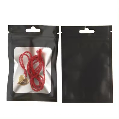Imballaggio con chiusura a cerniera in plastica resistente agli odori nero opaco