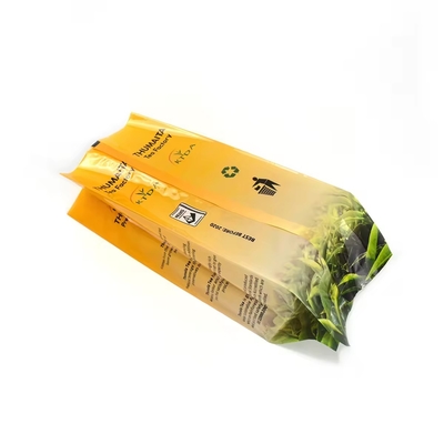 Borsa di plastica impermeabile 240g 500g carta stampata su misura Borsa di plastica impermeabile Borsa posteriore sigillo foglio alimenti di grado di tè sacchetti di imballaggio Gusset laterale