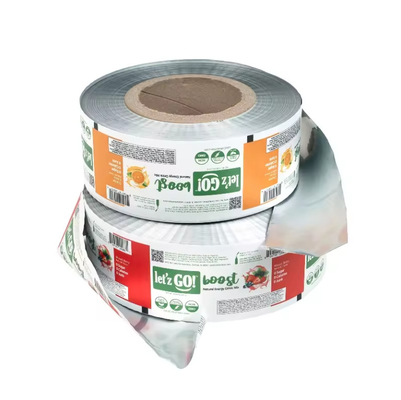 Stampa su misura Imballaggio automatico in sacchetto di qualità alimentare di plastica laminata di alluminio film a rotoli di foglio biscotti imballaggio alimentare