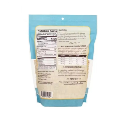 BOPP PET CPP sacchetto di imballaggio a vuoto per noci semi alimentari cereali integrali avena