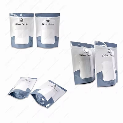Stampa personalizzata di qualità alimentare cerniera lucida resistente all'umidità Caramelle auto-stante cerniera confezionamento sacchetti di plastica