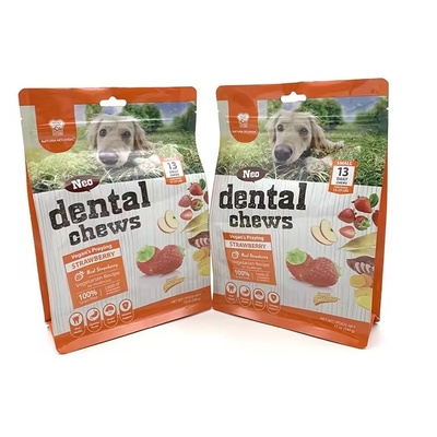 Retorta di sigillamento a otto lati imballaggio di plastica per cani pasto per gatti zip di stoccaggio lato guarnizione stand up sacchetto per alimenti per animali domestici