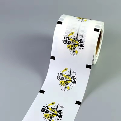 Film di tenuta in rotoli di plastica stratificata Imballaggio personalizzato stampato 90mm 95mm Film di tenuta comune Pp Paper Film per tè a bolla