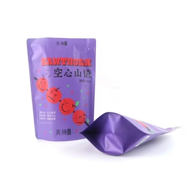 Borsa stampata su misura Matte Stand Up Bag Foil di alluminio Mylar Bag Tea Food Packaging Sacchetti di plastica con ziplock