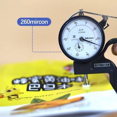 Imballaggio per biscotti a prova di odore di foglio di alluminio biodegradabile stampato su misura Carta Kraft Stand Up Ziplock Bag Bag