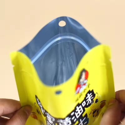 Imballaggio per biscotti a prova di odore di foglio di alluminio biodegradabile stampato su misura Carta Kraft Stand Up Ziplock Bag Bag