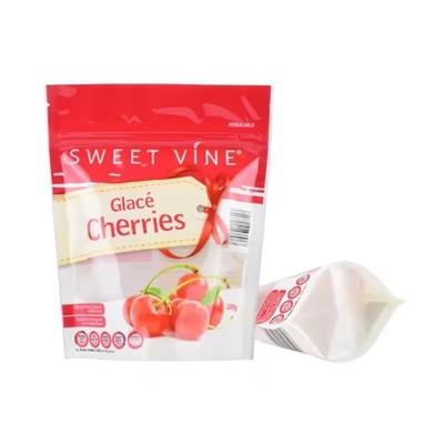 Imballaggio per biscotti a prova di odore di foglio di alluminio biodegradabile stampato su misura Carta Kraft Stand Up Ziplock Bag Bag
