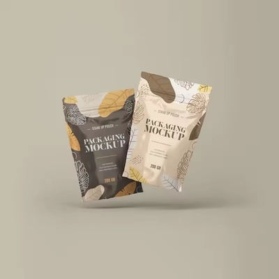 Imballaggio di qualità alimentare ri-chiudibile Borsa Stand Up Matt Superficie Borsa a cerniera con foglio di valvola Borsa da caffè a cerniera