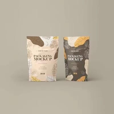 Imballaggio di qualità alimentare ri-chiudibile Borsa Stand Up Matt Superficie Borsa a cerniera con foglio di valvola Borsa da caffè a cerniera
