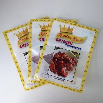 Imballaggio per alimenti marini in plastica trasparente Mylar, laminato su misura, sigillato, sigillato