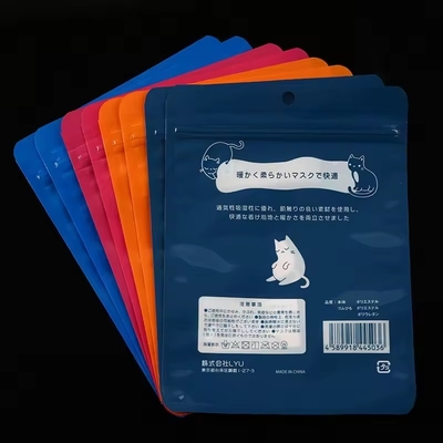 Borsa di plastica sigillata a tre lati riciclabile di alta qualità con cerniera