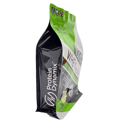 Proteine Attive Plus Aluminum Foil Bag Custom Printed Stand Up Whey Protein Powder Packaging Bags Bag con cerniera