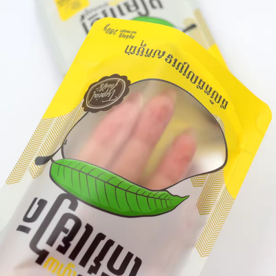 Borse alimentari in plastica stratificata ri-chiudibile imballaggio personalizzato stampato progettato Ziplock Poly Bag per frutta secca