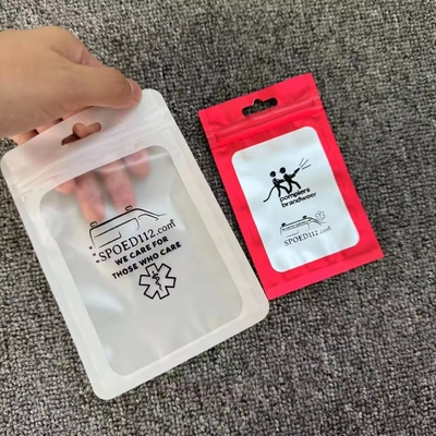 100 pezzi sacchetti chiudibili a prova di odore Mylar con chiusura chiusura chiusura vetrina gioielli sacchetto di plastica trasparente