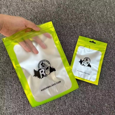 100 pezzi sacchetti chiudibili a prova di odore Mylar con chiusura chiusura chiusura vetrina gioielli sacchetto di plastica trasparente