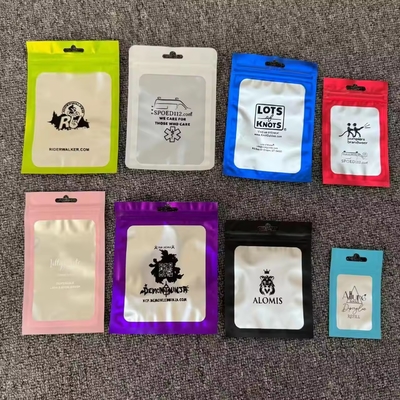 100 pezzi sacchetti chiudibili a prova di odore Mylar con chiusura chiusura chiusura vetrina gioielli sacchetto di plastica trasparente