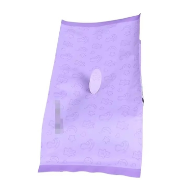Logo personalizzato Gusset laterale di plastica piatta per la cura della pelle asciugamani bagliato con pellicola per bambino sacchetto di imballaggio di tessuti bagnati