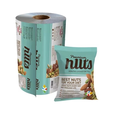 Film di imballaggio alimentare stampato su misura in foglio di alluminio/sacchetto laminato di plastica per imballaggio film di plastica per snack