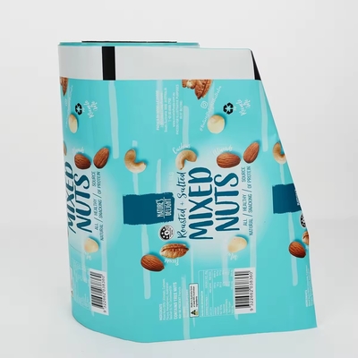 Film a rotolo stampato personalizzato per noci frutta secca snack e cibo macchine di imballaggio automatiche