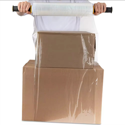 Palette di imballaggio con involucro riduttivo di plastica LLDPE film di avvolgimento a rullo
