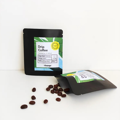 Digitale stampato 3 lati sigillato Flat sacchetto sacchetto per filtro di caffè a goccia imballaggio ascensione orecchio sacchetto di caffè