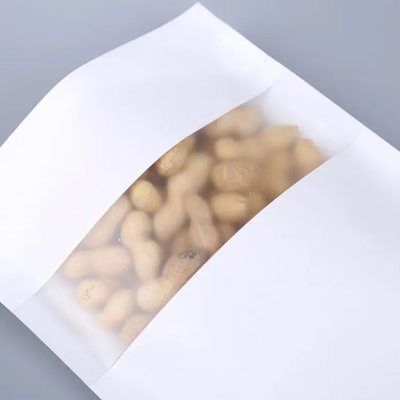 Busta di carta di plastica alimentare riciclabile personalizzata con logo personalizzato