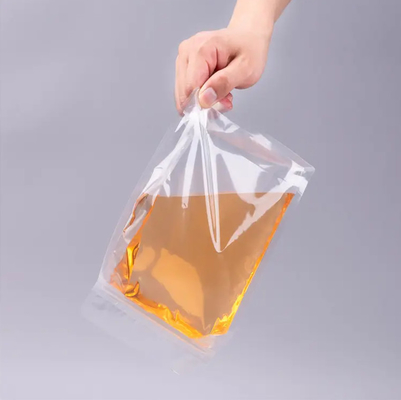 Custom Flat bottom eight side seal Clear Transparent Zip Lock Frutta secca alimenti Rice Packaging Plastic Stand Up Bag