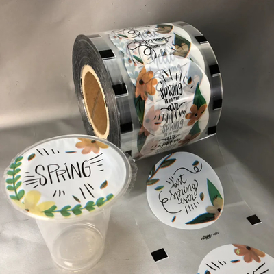 Copo di tè Boba trasparente su misura Rollo di imballaggio Pellicola di sigillamento a bolle di plastica per caffè Vino Soda Acqua minerale Whisky