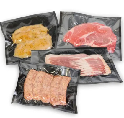 Sacchetti di sigillazione a vuoto per alimenti, sacchetto di sigillazione alimentare a vuoto biodegradabile stampato su misura