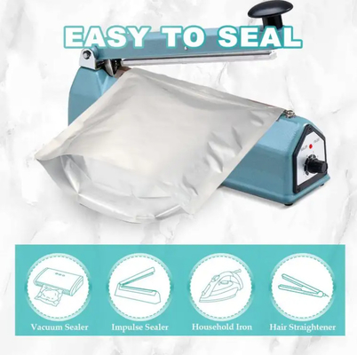 Imballaggio ri-chiudibile per alimenti stampato su misura in matta di plastica Bolsa di alluminio Zipper Stand Up Bag With Zipper