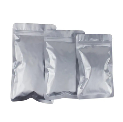 Hotsale Food Grade Risaleable Plastic Sealing Zipper Silver Pouch Mylar Zip Lock Packaging Stampa Borsa di alluminio personalizzata