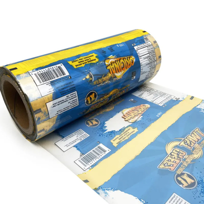 Bopp stampato su misura PET CPP PE film laminato metallizzato rotolo imballaggio flessibile snack caramelle pizza alimenti pellicola di plastica