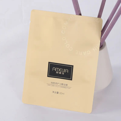 Piccole bustine di campioni cosmetici in foglio di alluminio 3 lati sigillati con borsa piatta per lozione per la cura della pelle