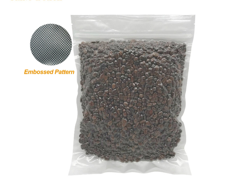 Fabbrica OEM Customize Food Storage Double Zipper Embossing Nylon Vacuum Seal Bags