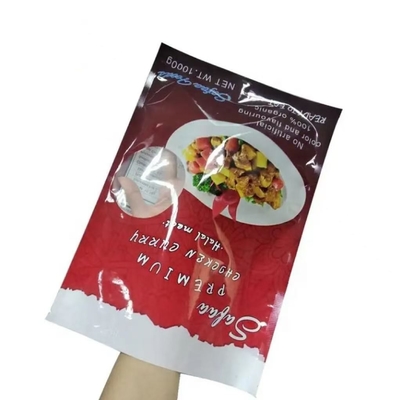 Sgombero a vuoto riutilizzabile stampato su misura Chiusura a cerniera snack cibo carne di manzo sacchetti di imballaggio