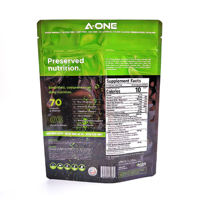 Supplemento proteico di marca personalizzato in polvere Advanced Pack OEM ODMl Bevande Supplemento in polvere Packaging Stand Up Bag