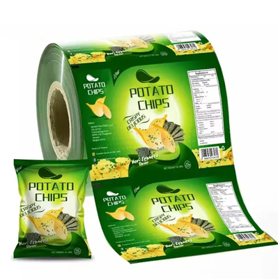 Imballaggio automatico Film di plastica biodegradabile Fogli di film a rotolo Sacchetto Film di plastica per snack