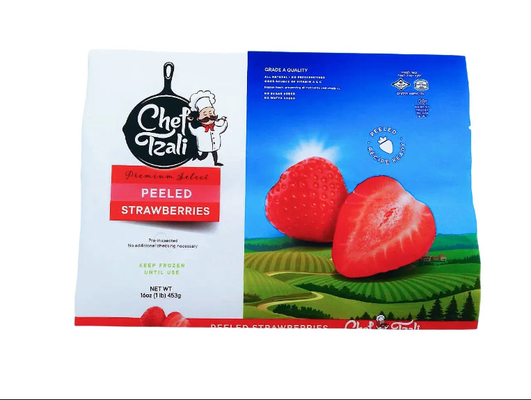 Borsa di vuoto sigillata termicamente con logo personalizzato per frutta congelata verdura latte zucchero cibo per animali domestici gelatina imballaggio alimentare