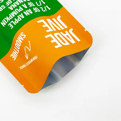 Sacchetto di imballaggio a tre lati con sigillo stand-up Matte Finished Side Gusset Snack Packaging Bag With Food Bag Design