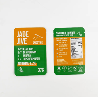 Sacchetto di imballaggio a tre lati con sigillo stand-up Matte Finished Side Gusset Snack Packaging Bag With Food Bag Design