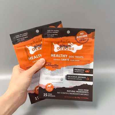 Stampa personalizzata sigillo a 3 lati sacchetto trasparente cibo per cani gatti snack sacchetto imballaggio sacchetto Mylar