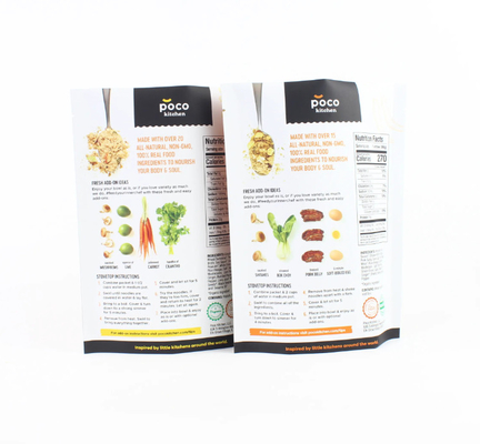 imballaggio alimentare riciclabile biodegradabile customisato sacchetto antiodori sigillato con cerniera stand-up sacchetto mylar