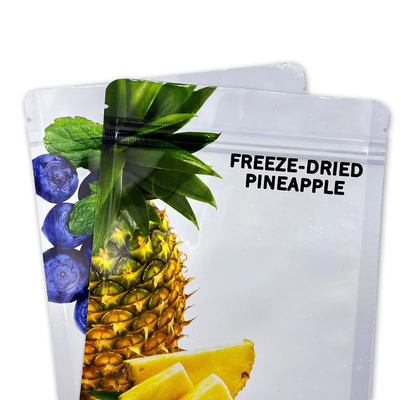 Tasca di confezionamento di frutta essiccata glossosa con cerniera in piedi per imballaggio stampa alimentare PE sigillo termico stampa digitale sacchetto di torta retort