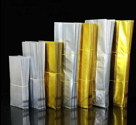 Disegno personalizzato Stampa di foglio di alluminio Mylar Stand Up Bag Hot Seal Side Gusset Bag Food Tea Coffer Packaging Bag Bag With Logo