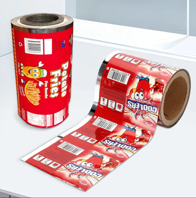 Disponibile su ordinazione personalizzata Rulli di pellicola di imballaggio per imballaggi alimentari con logo personalizzato e immagine unica