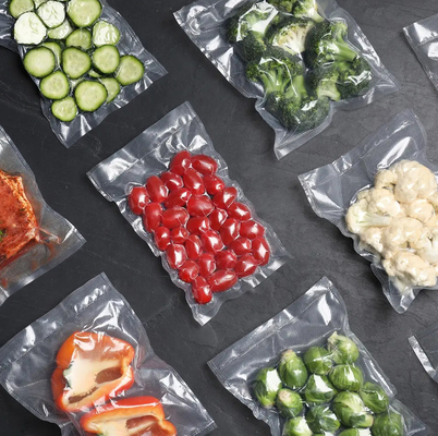 30x30cm customizzato risparmio di stoccaggio sacchetto di imballaggio di alimenti congelati plastica trasparente di nylon sacchetti di sigillo a vuoto per alimenti carne pesce e noci