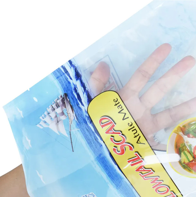 Sello termico stampatore personalizzato Manicotti a prova di perdite a tre lati Sacchetto di plastica per imballaggio di alimenti surgelati