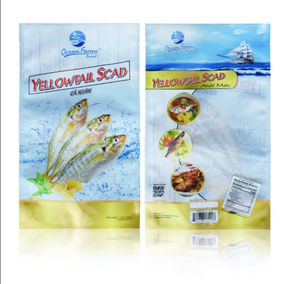 Sello termico stampatore personalizzato Manicotti a prova di perdite a tre lati Sacchetto di plastica per imballaggio di alimenti surgelati